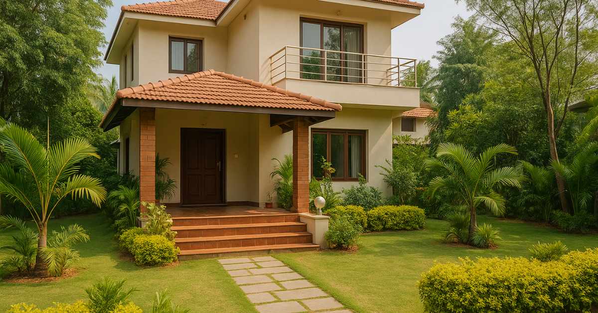 Modern homestay in Tirupati near railway station surrounded by greenery